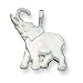 Sterling Silver Elephant Charm with 20 inch Sterling Silver Chain