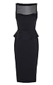 Pencil Dress with Mesh