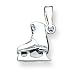 Sterling Silver Ice Skate Charm with 20 Inch Chain