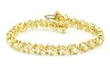 14K Yellow Gold 1.00ct Tennis Bracelet