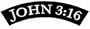 John 3:16 Patch Religious Embroidered Iron-On Christian Biker Rocker Emblem