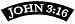 John 3:16 Patch Religious Embroidered Iron-On Christian Biker Rocker Emblem