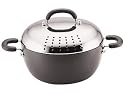 Circulon Total 5-1/2-Quart Casserole with Locking Colander Lid
