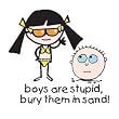 BOYS ARE STUPID T-SHRIT - BOYS ARE STUPID BURY THEM IN SAND!
