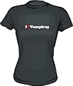 I Heart (Love) Vampires Women's tee Shirt in 6 Colors Small thru XXL