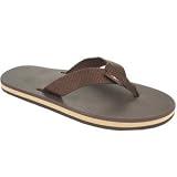 Mens Rainbow Sandals Single Layer Arched Classic Rainbow Sandals Brown/Brown Large (9.5-10.5)