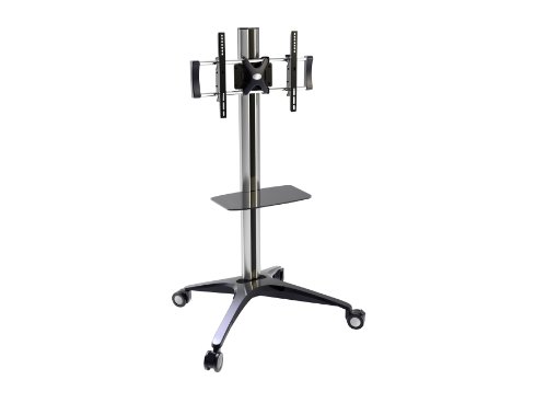 WCI Quality Television Mount Stand Rolling Cart For Plasma, LCD, Flat Panel, LED TV's Screens And Monitors, 36