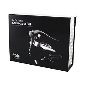 Tala Professional Corkscrew Gift Set, Inc Professional Corkscrew, Spare Worm, Foil Cutter In Gift Box