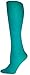 Foot Traffic Solid Opaque Microfiber Tights Peacock Women's One Size Fits 5'0'-5'8'