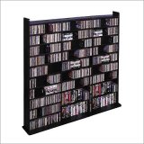 Leslie Dame Enterprises CD1500B - Deluxe Multimedia Storage Rack - Black Ash