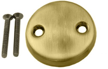 Antique Brass 2-Hole Tub Waste Faceplate