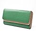 KLOUD City Green Synthetic Leather Stone Pattern Double Layer Women Wallet