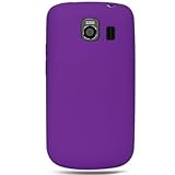 Silicone Skin PURPLE Rubber Soft Cover Case for LG VS660 VORTEX (VERIZON) [ ....