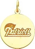 14K Gold NFL New England Patriots Logo Charm