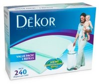 Diaper Dekor Refills - Biodegradable (2 Pack) - Regular