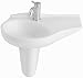 Villeroy & Boch Oblic Waschtisch 60 cm, Becken links, weiß mit CeramicPlus