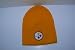 NFL Pittsburgh Steelers Gold Cuffless Beanie Hat Ski Skull Cap Lid Toque