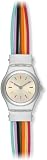 Swatch Ladies Filamento Multicolore Silver Dial Bracelet Watch