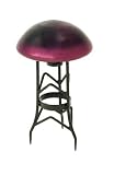 Achla TS-PU-C Crackle Toad Stool - Plum