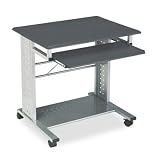 MAYLINE COMPANY Empire Mobile PC Cart With Keyboard Tray, 28-1/2 x 23 x 28-3/4, Metallic Gray