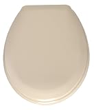WENKO 122090100 WC-Sitz Top - Fix-Clip Hygiene Kunststoffbefestigung, Duroplast, beige