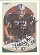 Don Mosebar, Los Angeles Raiders, 1990 Fleer Autographed Card