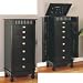 Powell Contemporary Merlot Jewelry Armoire 383-316 (Merlot) (43"H x 14"W x 20"D)