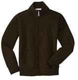 NEW Port Authority - Ladies Silk Touch Mesh Knit Full Zip Jacket Brown-2X