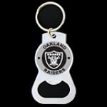 Oakland Raiders Bottle Opener Key Ring - NFL Football Fan Shop Sports Team Merchandise