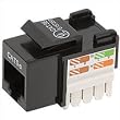 Belkin R6D024-AB5E-25 25PK CAT5E BLACK KEYSTONE JACK 568A/568B