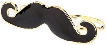 Little Evil Moustache Double Finger Ring