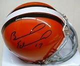 Braylon Edwards Autographed/Hand Signed Cleveland Browns Mini Helmet