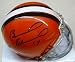 Braylon Edwards Autographed/Hand Signed Cleveland Browns Mini Helmet