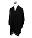 Modadorn New Basic Solid Winter Ruana Fringe Women's Fashion, Shawl & Accessories