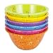 Zak Designs Confetti 6pc Assorted Bright 5.5-Inch Individual Bowls