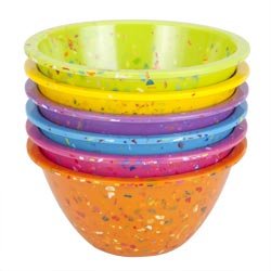 Zak Designs Confetti 6pc Assorted Bright 5.5-Inch Individual Bowls On Sale