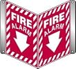 3D SIGNS FIRE ALARM (ARROW) 12" x 9" Panel Sign