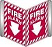 3D SIGNS FIRE ALARM (ARROW) 12" x 9" Panel Sign