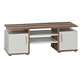 Maja 49462835 TV-Bank 1.100 x 414 x 400 mm Baltimore-Nussbaum-Nachbildung, weiß uni