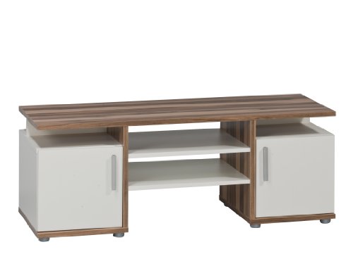 Maja 49462835 TV-Bank 1.100 x 414 x 400 mm Baltimore-Nussbaum-Nachbildung, weiß uni