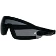Bobster Wrap Wrap Around Cruiser Motorcycle Goggles Eyewear - Black/Smoke