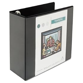 Comfort Grip Deluxe Plus DRing View Binder 5 Capacity 81/2 x 11 Black