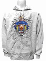 New York Knicks Flame Thrower Hooded Sweatshirt (Adult XL)