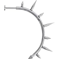 14 Gauge Stainless Steel Spike Talon Labret - 3/8"