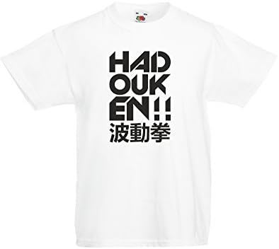 Hadouken, Kids Printed T-Shirt - White/Black 3-4 Years