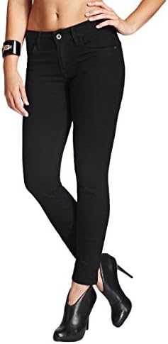 GUESS Sophia Mid-Rise Curvy Skinny Jeans in Black