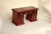 Miniature Mahogany Wood Desk Dollhouse Miniature