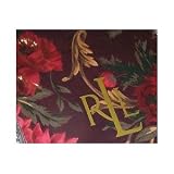 Ralph Lauren Jillian Floral Oblong Tablecloth; Burgandy 60 x 84 in.