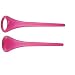 Transparent Pink Salad Servers