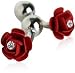Crystal Rose Cufflinks with Gift Box